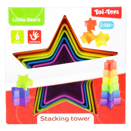Toi-toys stelline torre impilabile stella 6 pezzi