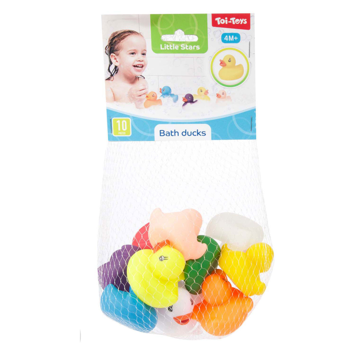 Toi-toys papera di gomma colori freddi netti 10 pz