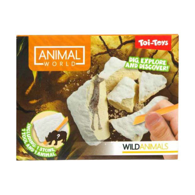 Toi-toys set di scavi nel mondo degli animali con animali selvatici
