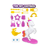 Gioco Toi-toys controtendenza unicorno con sella + 12 bagagli