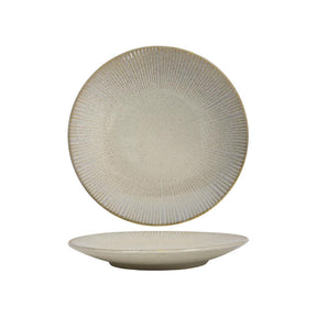 Piatto piano righe beige oceano ø27cm