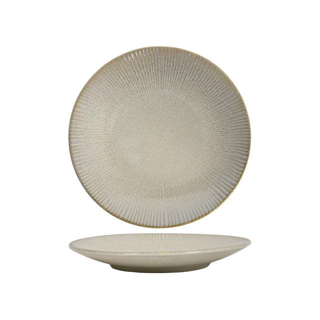 Piatto piano righe beige oceano ø27cm