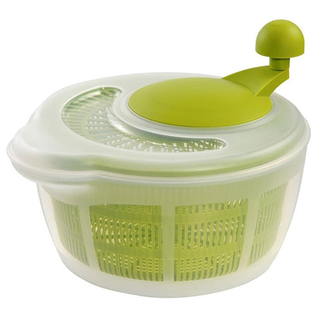 Centrifuga per insalata Westmark, capacità: 5 l, ø 26 cm, plastica, senza BPA, fortuna, colore: verde trasparente, 2432224a