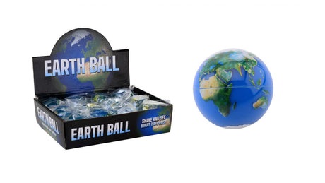 Johntoy John Toy Globe Palla rimbalzante glitterata 65 mm