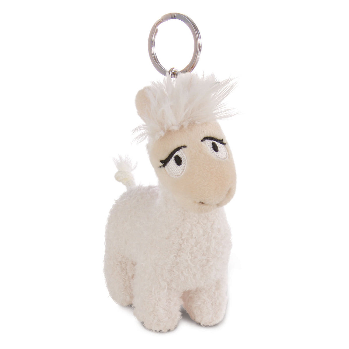 Portachiavi in peluche Nici lama lady, 10 cm
