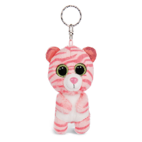 Portachiavi in peluche Nici glubschis tigre fula, 9 cm