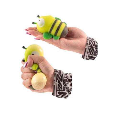 I giocattoli Jono stringono la divertente figura antistress da spremere dell'ape, 9 cm