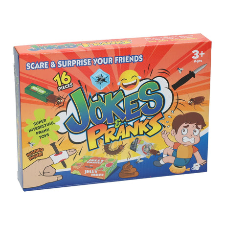 Scatola di scherzi Jono Toys sorprendi i tuoi amici - 16 pezzi.