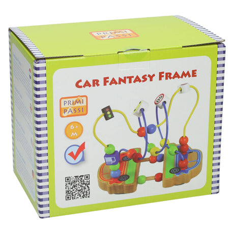 Jonotoys primi passi - fantasia con cornice di perline di legno