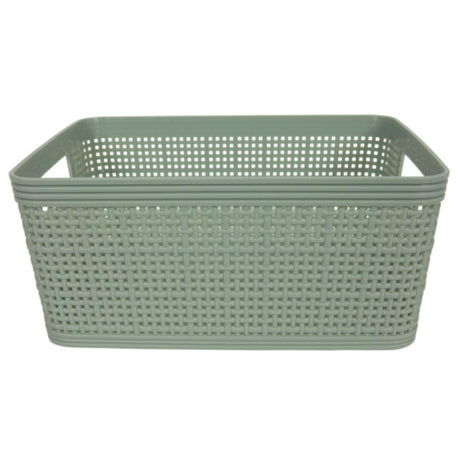Cestino vivente Svenska 4,5 l 24,5x16x10 cm in plastica intrecciata