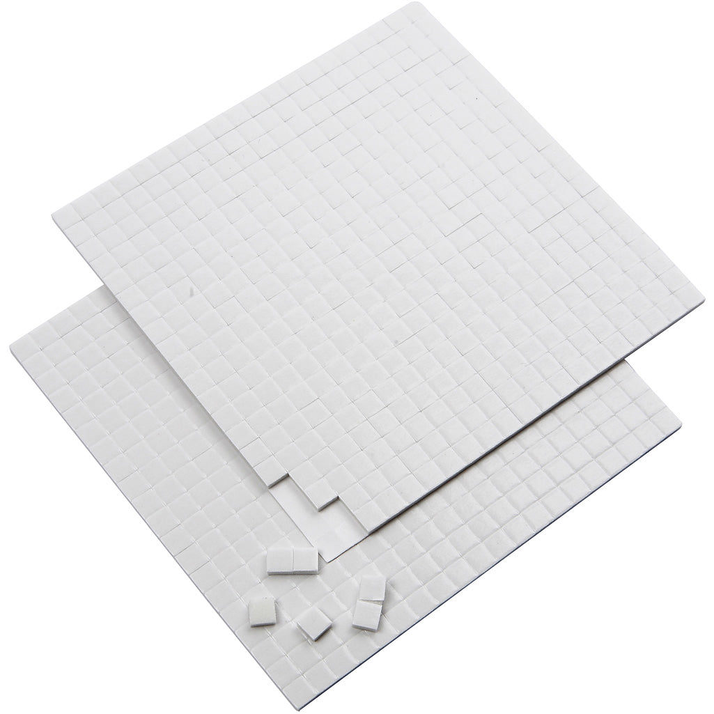 Azienda creativa https: www.cchobby.nl 3d-foam-pads-size-5x5-mm-thickness-2-mm-white-2x400-piece-2-sheet-1-box