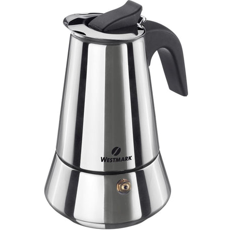 Caffettiera per caffè espresso Westmark Brasilia plus da 6 tazze adatta a tutte le fonti di calore, compresa l'induzione.