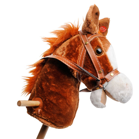 Playwood - cavallo da hobby marrone con suono - pelliccia