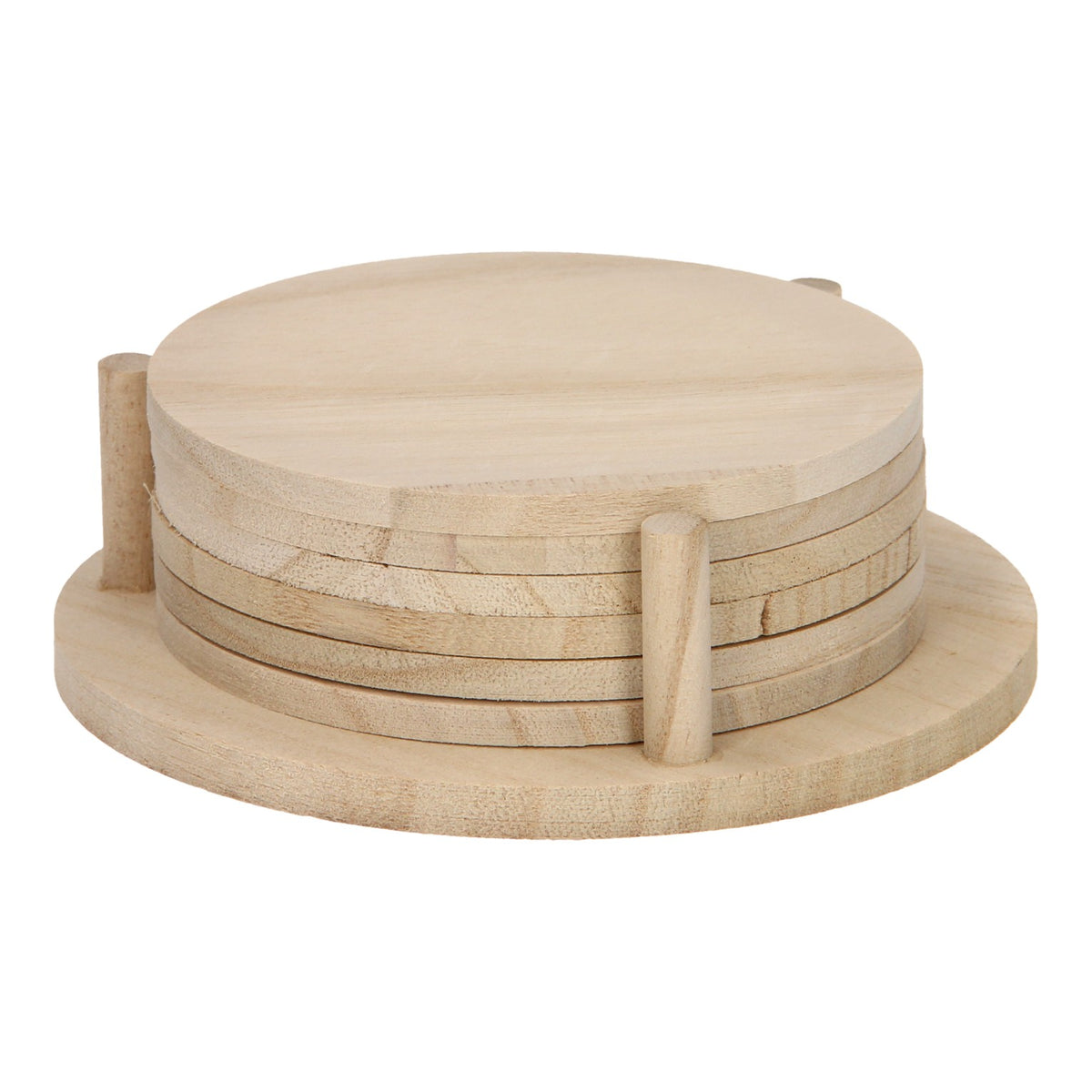 Playwood decora i tuoi sottobicchieri in legno, 6 pz.