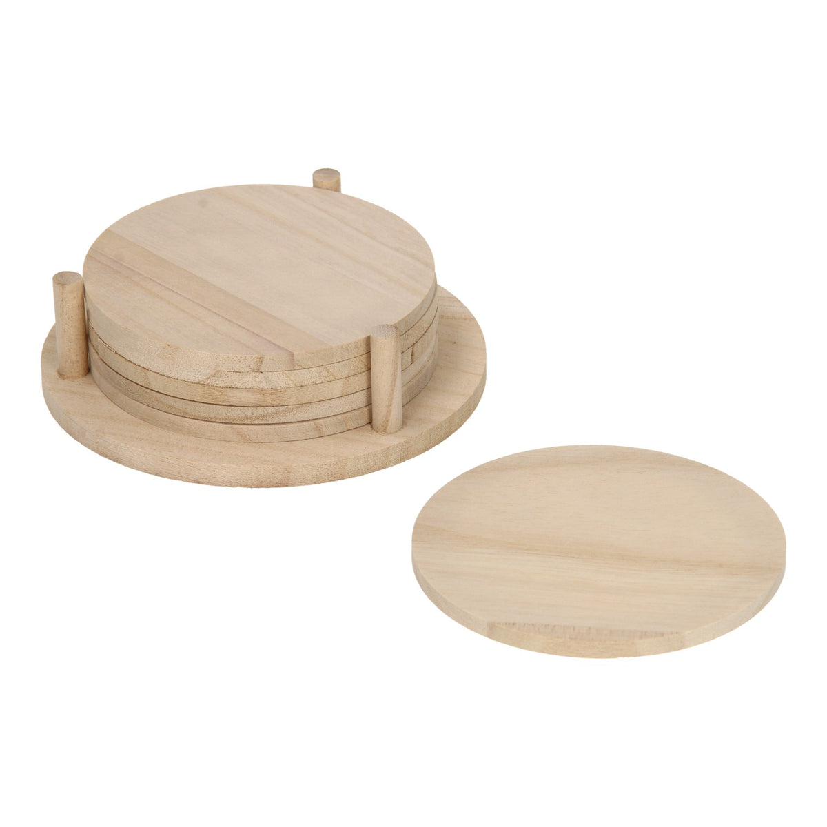 Playwood decora i tuoi sottobicchieri in legno, 6 pz.