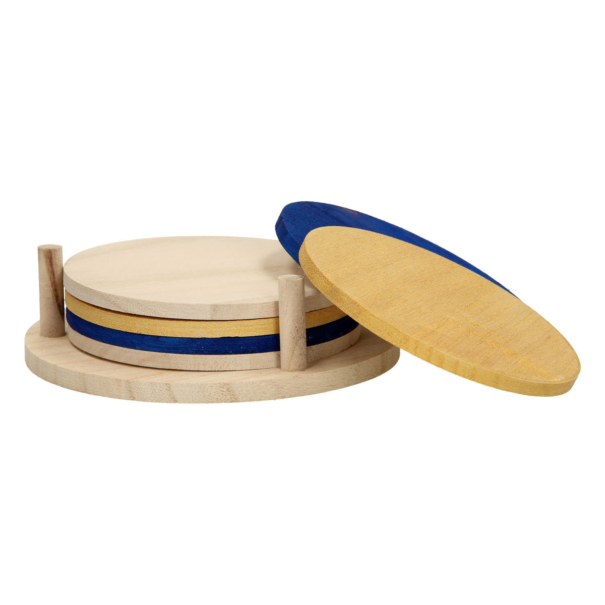Playwood decora i tuoi sottobicchieri in legno, 6 pz.