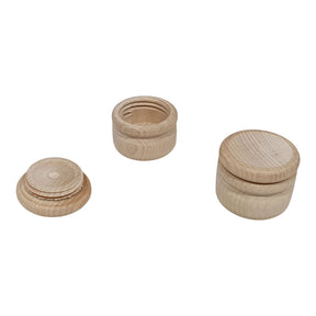 Scatola per denti in legno di faggio, ø 4,2 cm