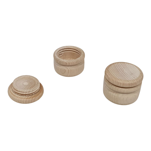 Scatola per denti in legno di faggio, ø 4,2 cm
