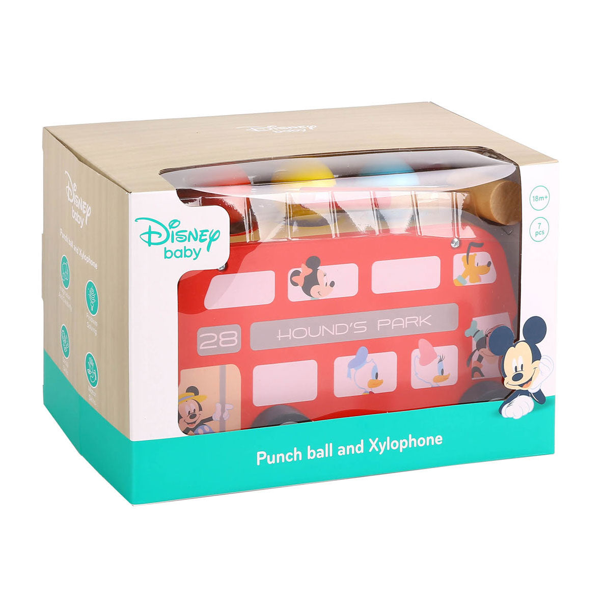 Cambia in legno Disney Topolino e xilofono