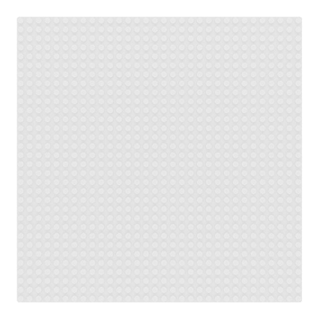 Base in mattoncini Sluban - piastra di base piastra di base piastra di costruzione per mattoncini bianco - 32x32 borchie - 25,6 x 25,6 cm m38‑b0833b da 4 anni