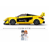 Supercar inglese Sluban gialla - 283 pz.