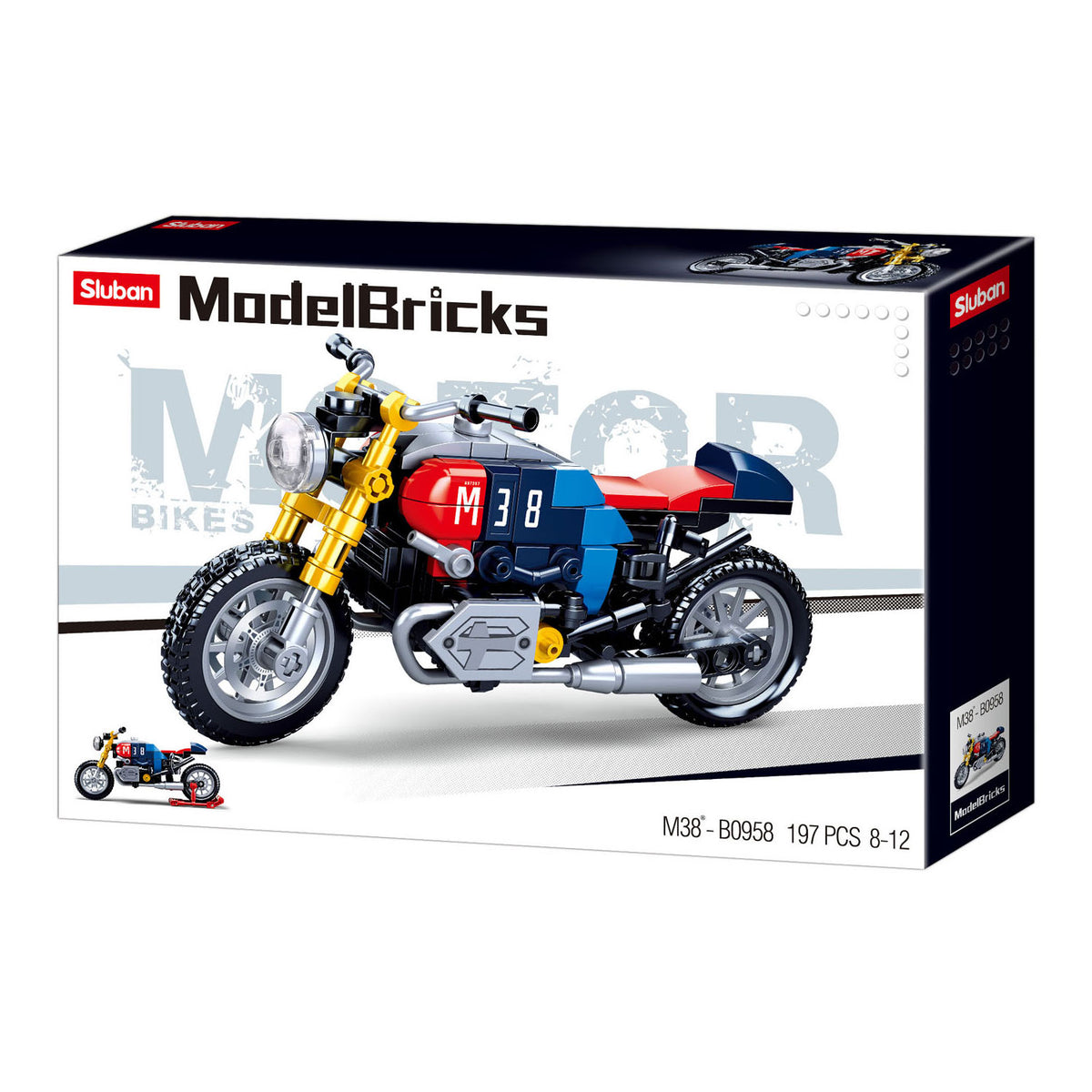 Moto da corsa Sluban - 197 pezzi.