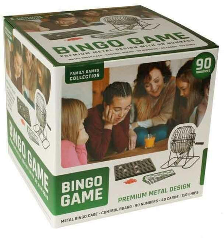 Mulinello da bingo in metallo Cilgro con 90 numeri