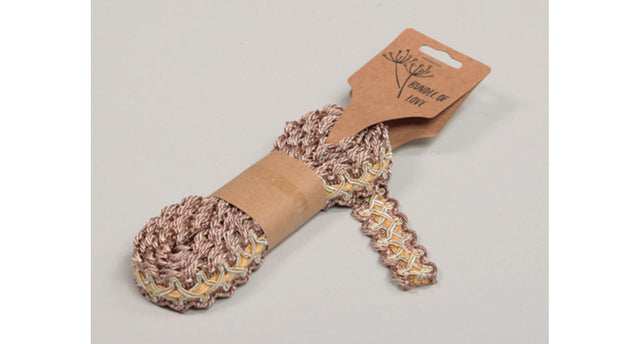 Pc. ribbon on hanger dark beige 200 cm