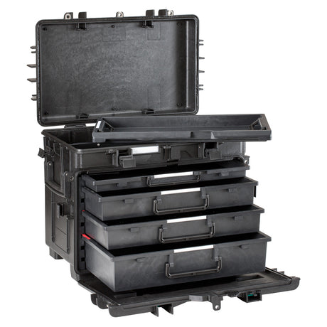 Casi di esploratore 5140 Trolley nero con cassetti vuoti