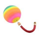 Palline arcobaleno Johntoy 3 pezzi in rete. 8 cm. 3+