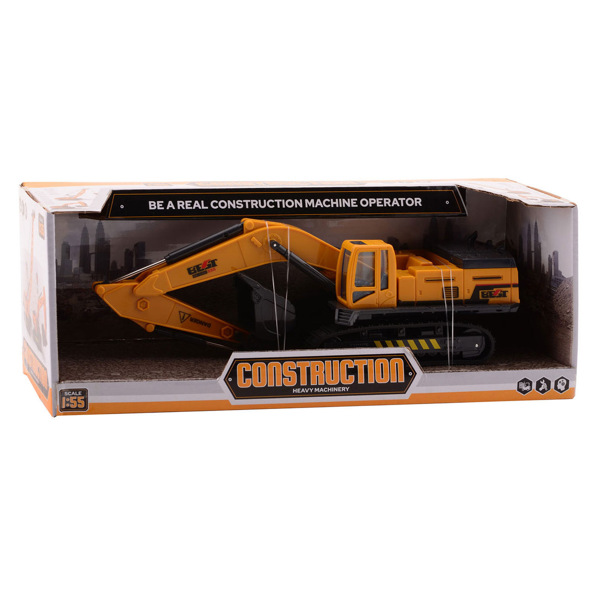 Escavatore Johntoy junior 32 x 10 x 12 cm giallo nero