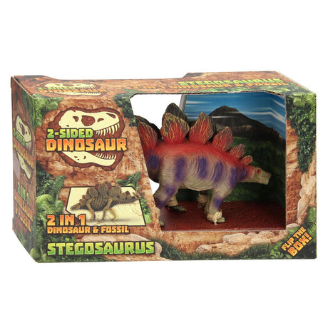 Dinosauro a due facce del mondo animale Johntoy: stegosauro