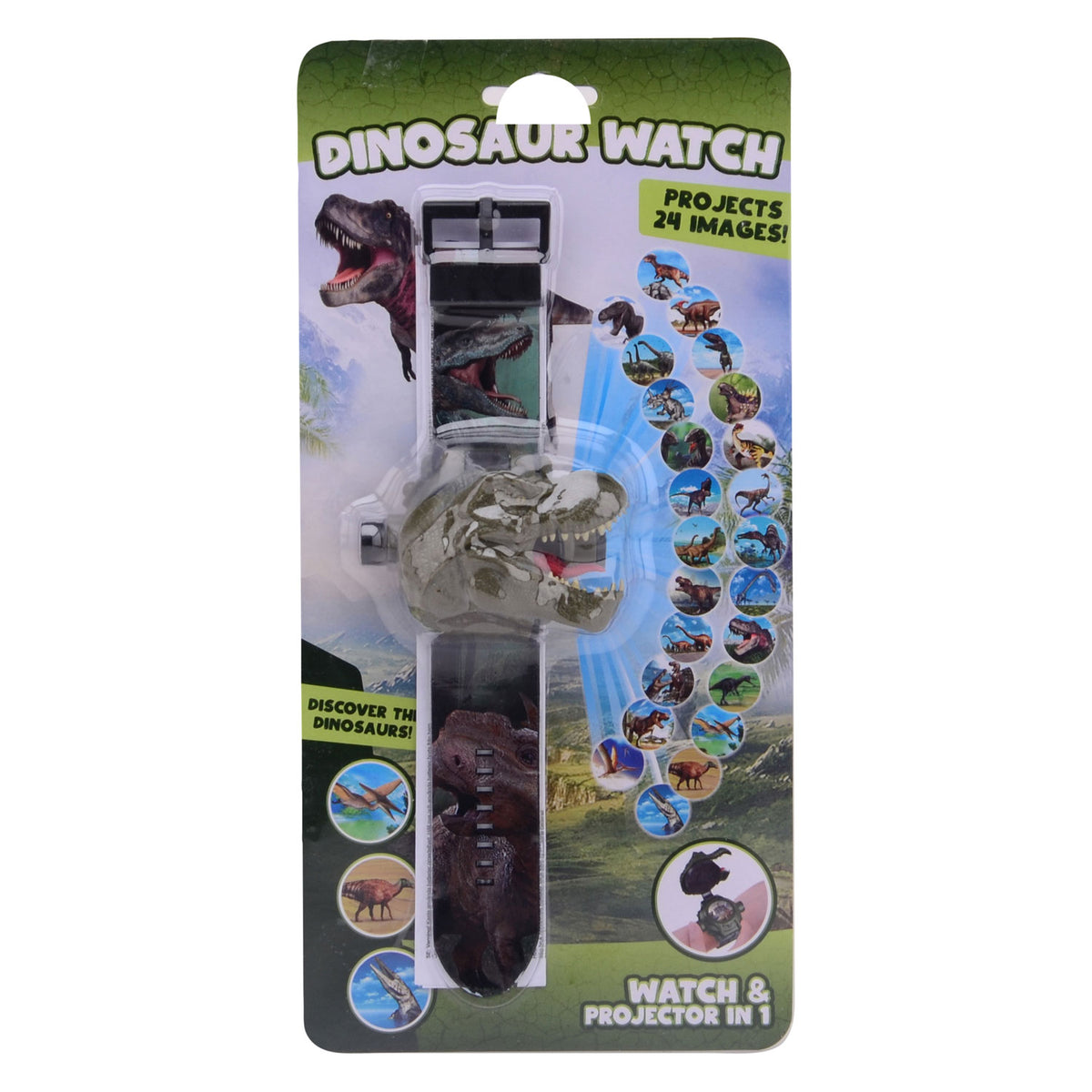 Orologio con proiezione dinosauri Johntoy, 24 immagini