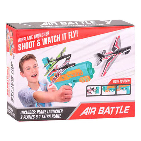 Pistola di lancio per aereo Johntoy con 3 aerei