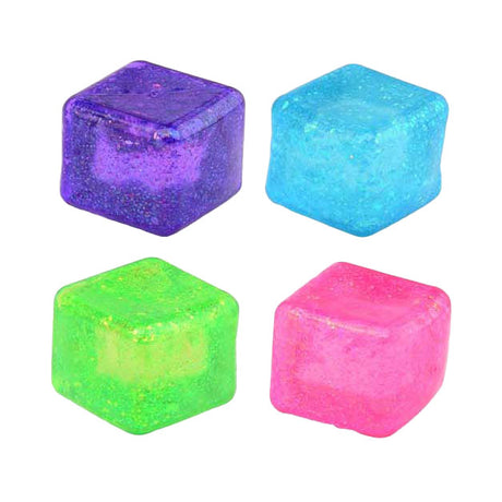 Cubo antistress Duckiez a lenta lievitazione con glitter