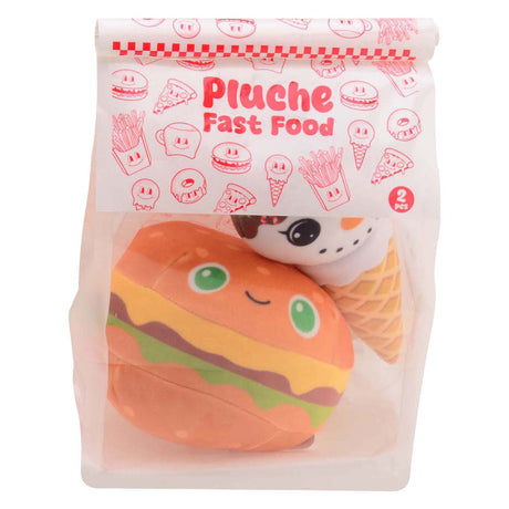 Johntoy peluche fast food - 2 pz