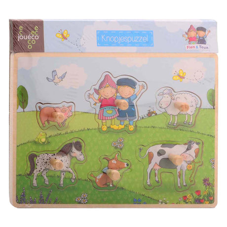 Johntoy fien teun puzzle con pulsanti. 2+