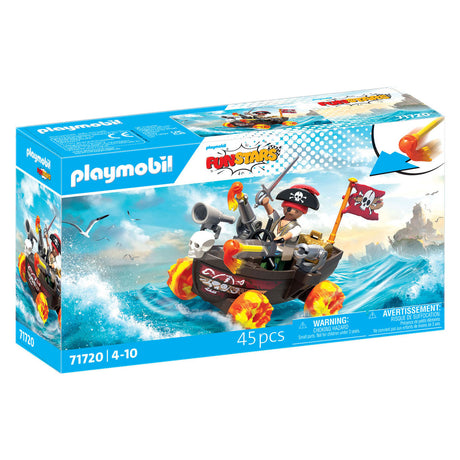 Playmobile | stelle divertenti | rasendes barca pirata | giocattolo da 4 anni | regalo per bambini | macchinina | con funzione di ripresa rückzugmotor | 71717