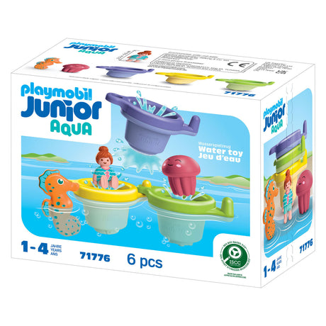Playmobile | junior acqua | Coppa da nuoto con divertimento in acqua | giochi d'acqua da 1 anno | regalo per i più piccoli | divertimento balneare educativo | giocattoli da bagno sostenibili | 71776