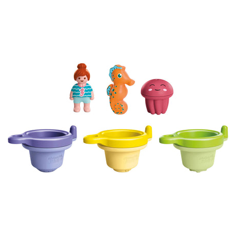 Playmobile | junior acqua | Coppa da nuoto con divertimento in acqua | giochi d'acqua da 1 anno | regalo per i più piccoli | divertimento balneare educativo | giocattoli da bagno sostenibili | 71776