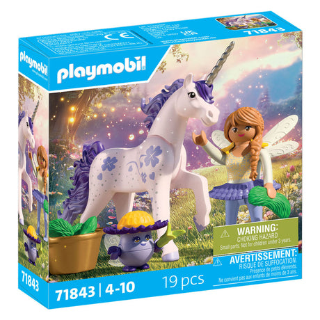 Playmobil 71843 drago portafortuna unicorno da collezione con fata | 2 pezzi