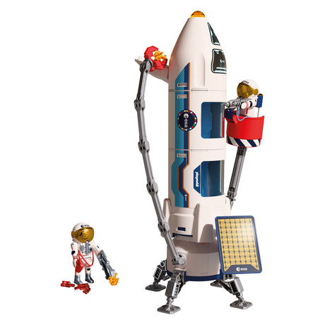 Playmobil Space Esa Mars Research Rocket | razzo modulare con rampa di lancio e 2 astronauti | set di giocattoli spaziali di alta qualità | per bambini dai 4 anni | 72011