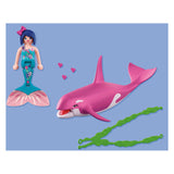 Giocattolo magico dell'orca assassina Playmobil Fantasy con sirena e accessori.
