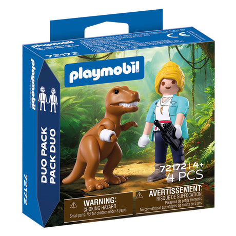 Playmobil duopack t-rex met onderzoeker - 72172