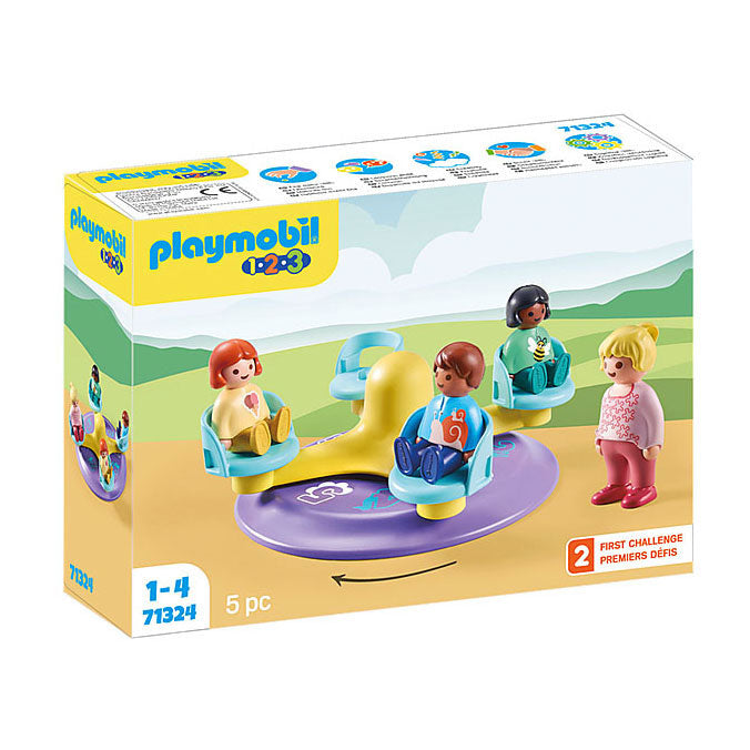 Playmobil 1.2.3. Carousel per bambini 71324