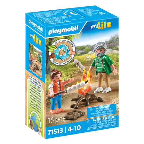 Playmobil My Life Camp Fire con marshmallow - 71513