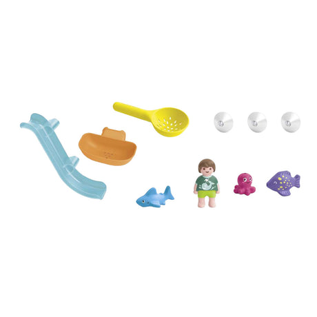 Playmobil junior divertimento di pesca in acqua con animali marini - 71689