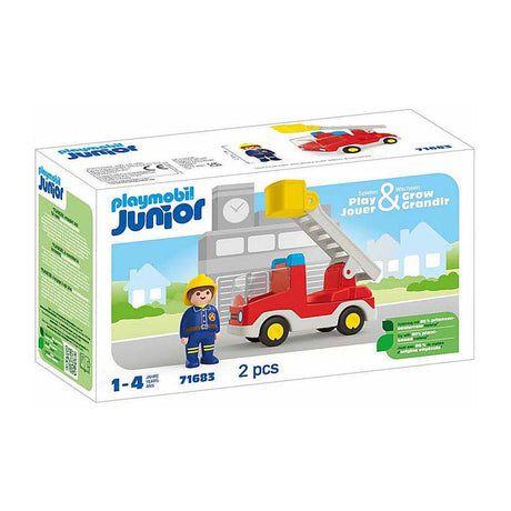 Playmobil camion dei pompieri junior con scala - 71683