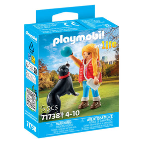 Playmobil 71738 donna con cane da montagna