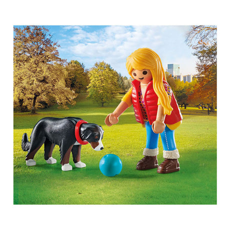 Playmobil 71738 donna con cane da montagna